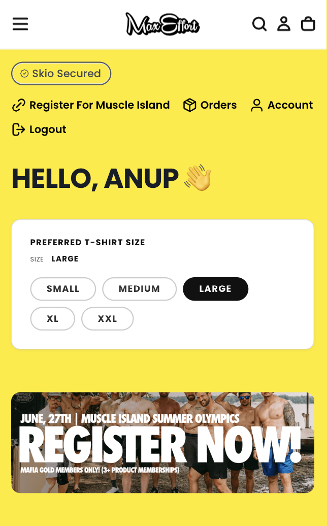 We Remember Your Size So You Don’t Have To